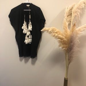 Boho beach tunic fringe dress